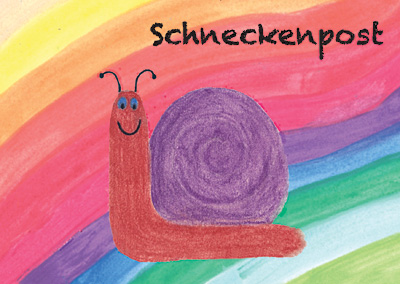 Postkarte - Schneckenpost
